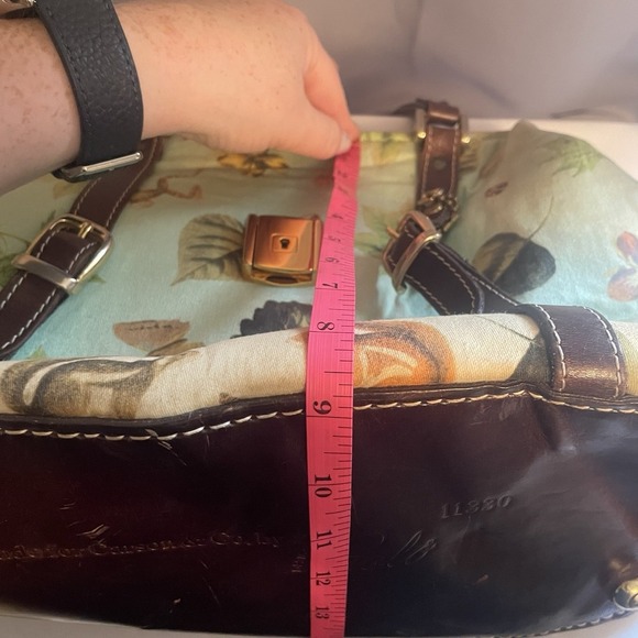 Carson & Company by Paolo Susan Carson Doctor's Bag Satchel Leaves Butterfly Bug - Picture 16 of 16